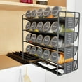 Pull Out Spice Rack Organizer with 20 Jars, Heavy Duty Slide Out