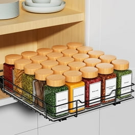 Slide out double upper cabinet organizer 30 jar spice rack hotsell