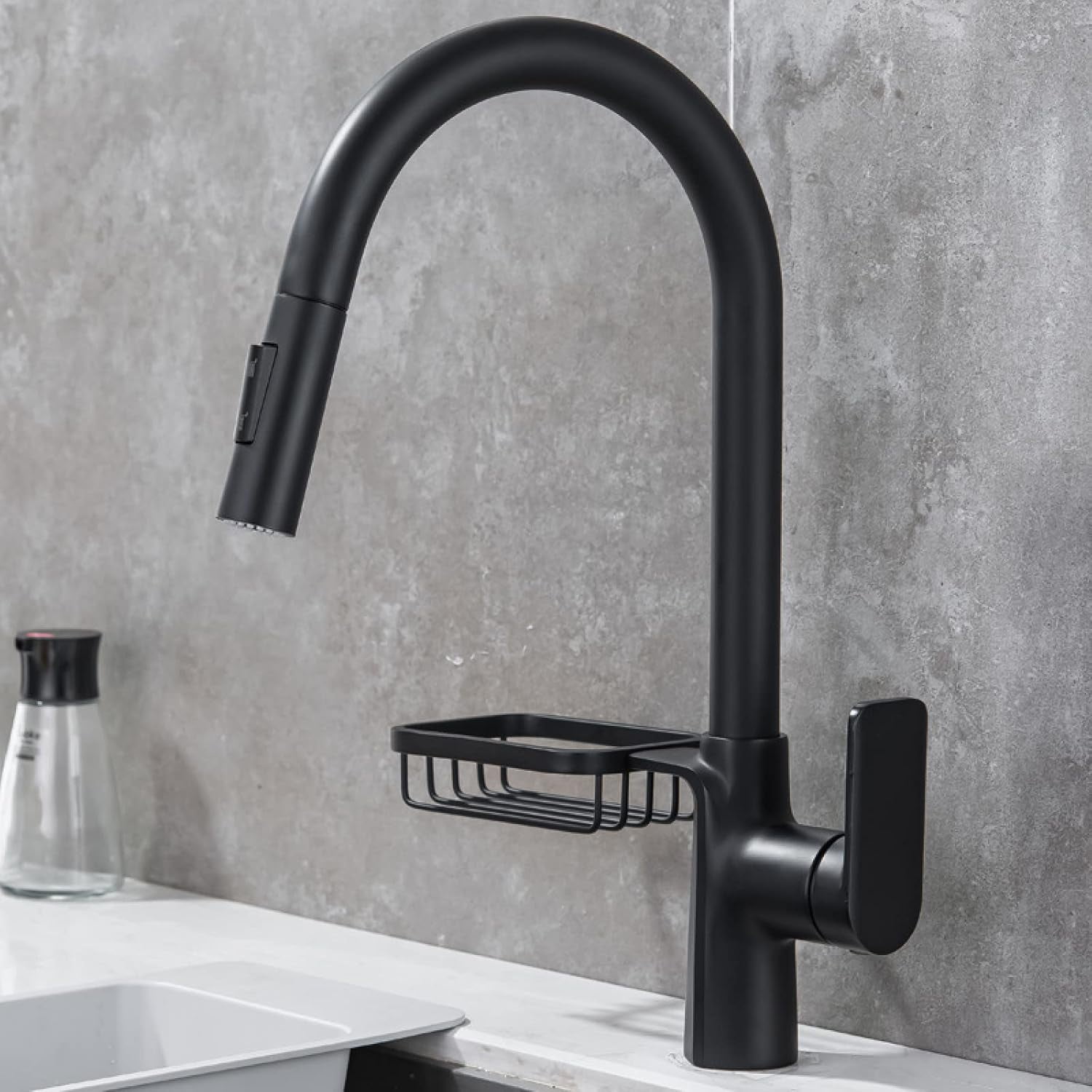 Pull-Out Sprayer Kitchen Faucets,360 Degree Swivel Spout Water Faucet