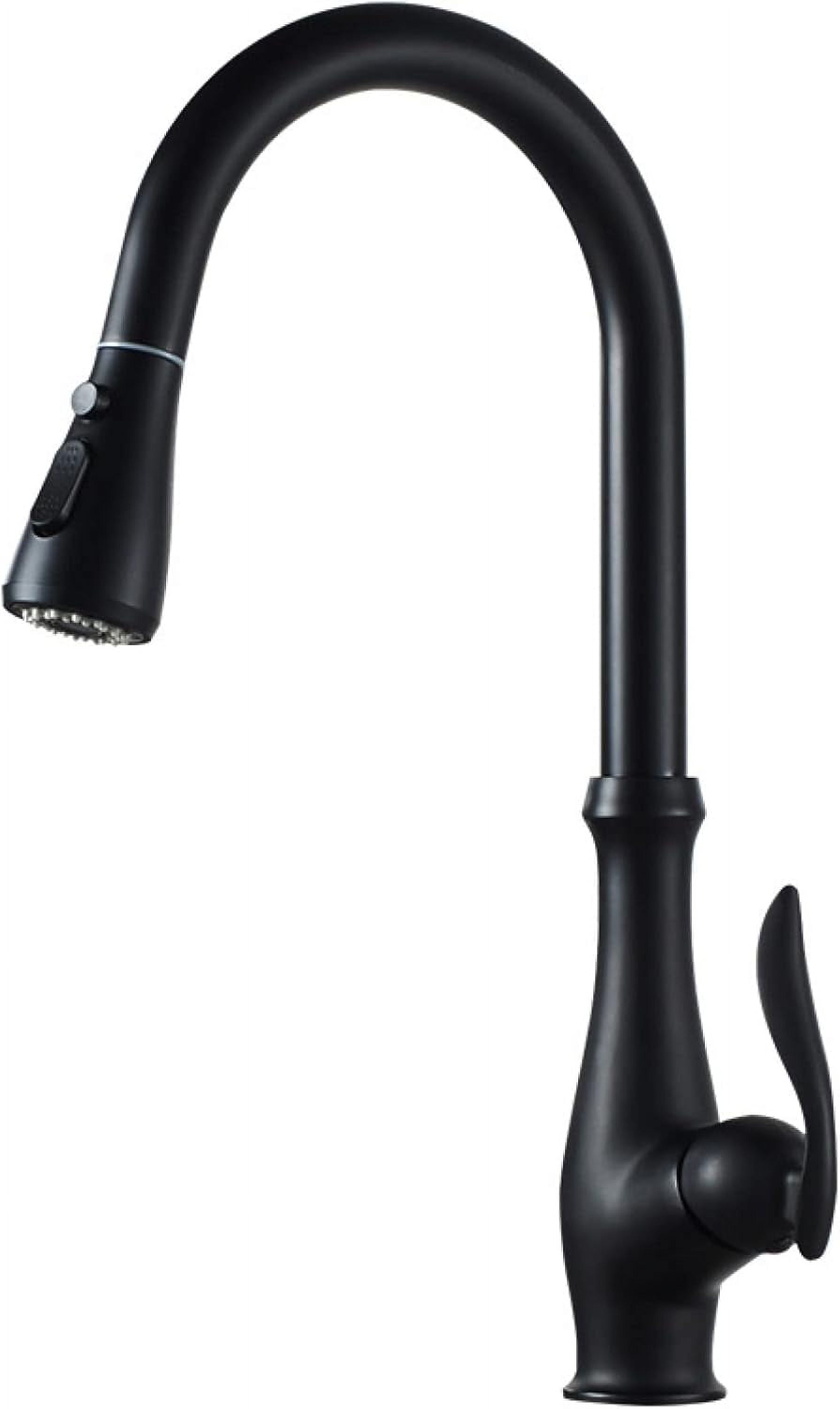 Pull-Out Sprayer Kitchen Faucets Black,360 Degree Swivel Spout Water