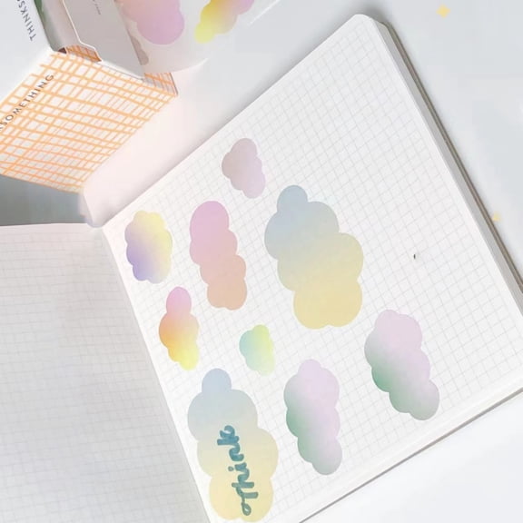 Pull Out Sticky Notes Pad for Writing 100 Sheets Note Paper Memo Pad Reminder on Journal Planner Book Fridges Calender