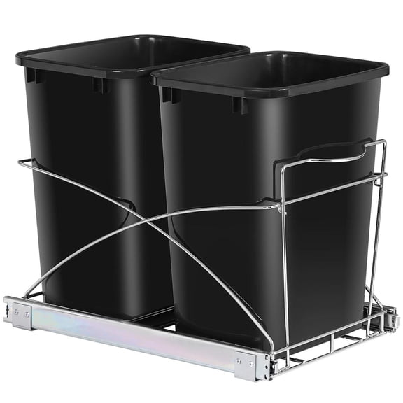 Pull Out Trash Can Kitchen Under Cabinet Waste Container Slide Out Waste Bin