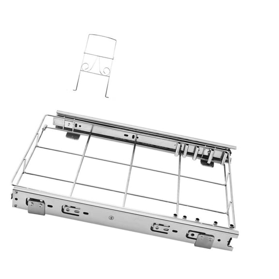 Pull Out Trash Can Rack Adjustable Cabinet Garbage Can Organizers for Kitchen Cabinets Ensures Smooth Quiet Glides
