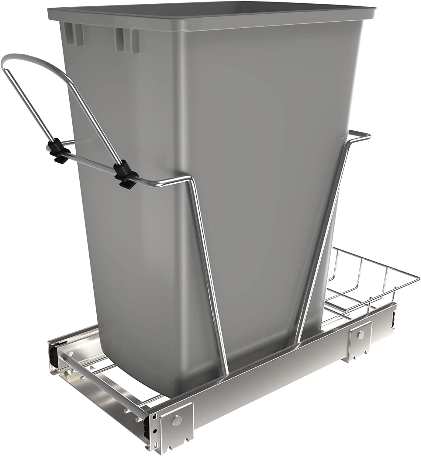 Pull Out Trash Can for Under Kitchen 35 Qt 12 Gallon Garbage