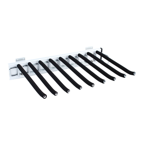 Pull Out Trouser Rack Closet Pants Hanger Slide Out Pants Storage Holder 9 Arms