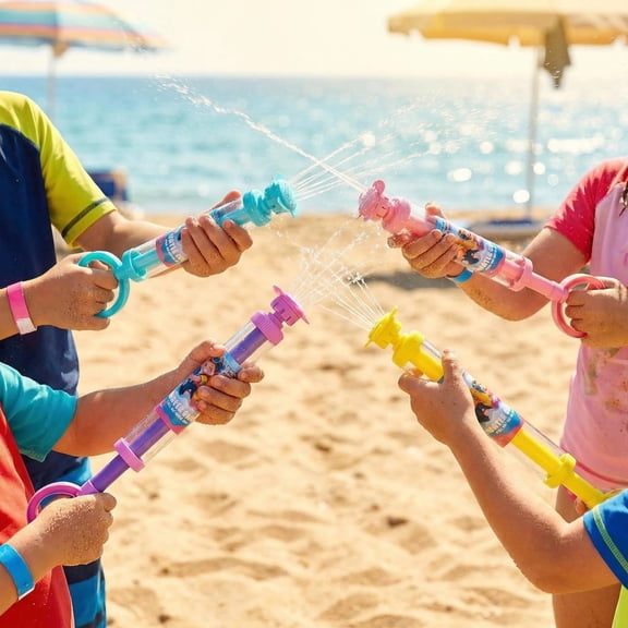 Pull-Out Water Stick for Kids, Large Capacity Water Squirt Toy for Summer Beach, Pool, Backyard Water Fight & Drifting