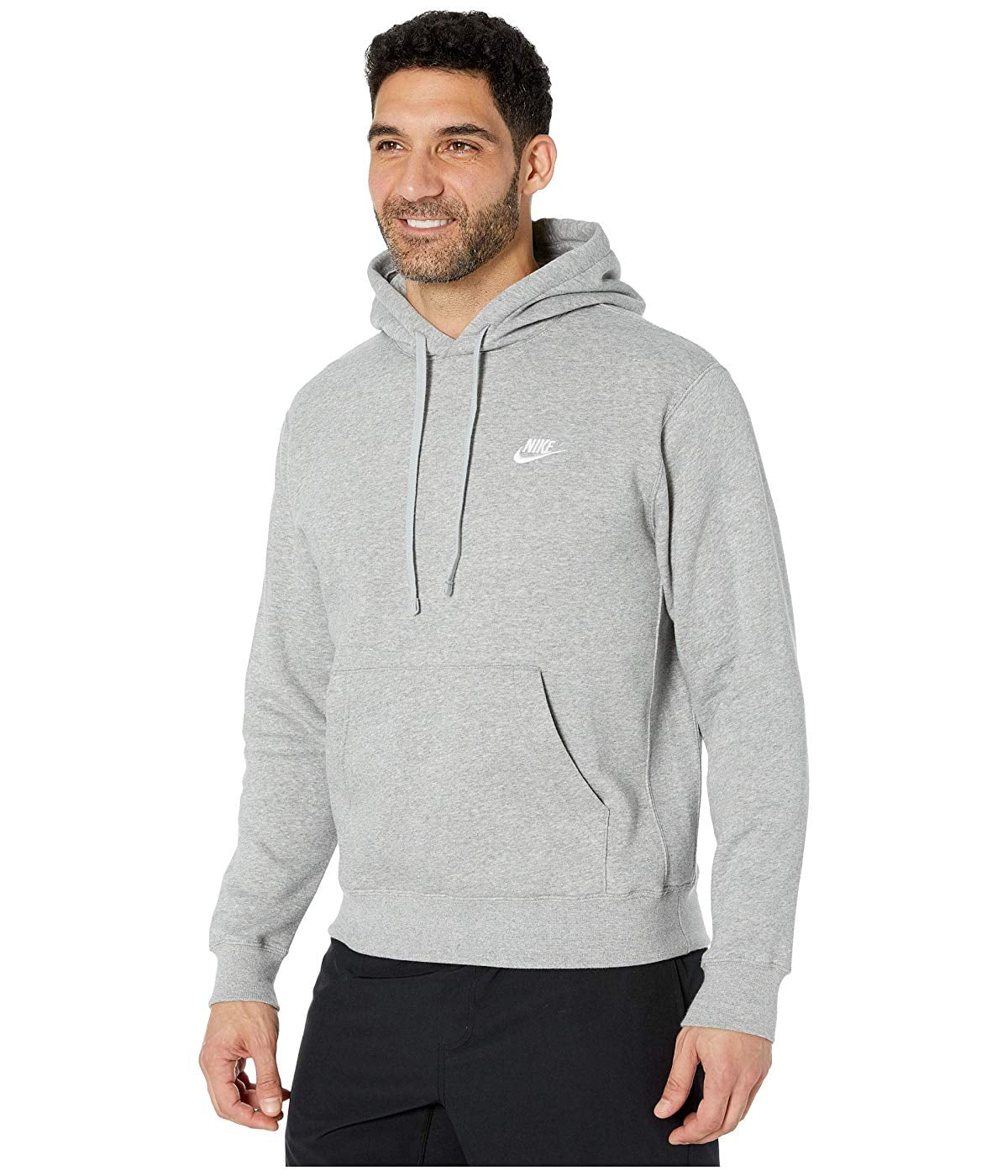 Men's Nike Midnight Navy/White Sportswear Club Fleece Pullover Hoodie  (BV2654 410) - M