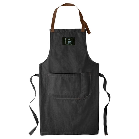 Pull Patch Craftsman Style Full Length BBQ & Baking Apron - Dark Midnight