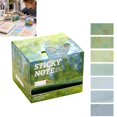 thumbnail image 1 of Pull Out Pearlescent Transparent Sparkle Sticky Notes Glitter Cute Post It Notes Soft Paper 105 Sheets For Study Planner Home Office School Bulk Supplies,green, 1 of 7
