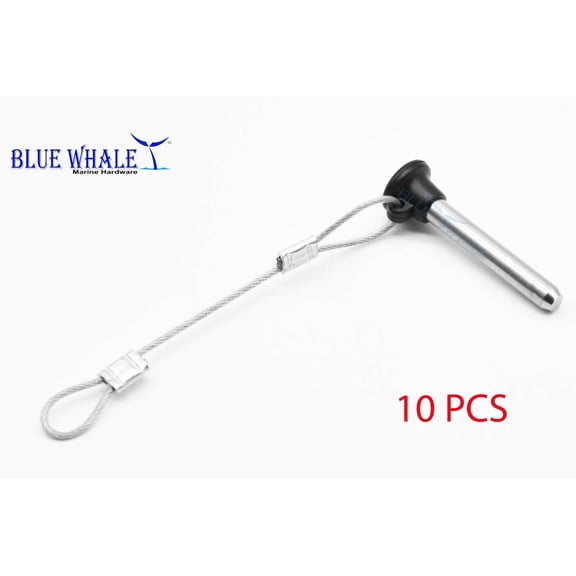 Pull Pin & Lanyard w/ Nylon Knob latches boat hatch