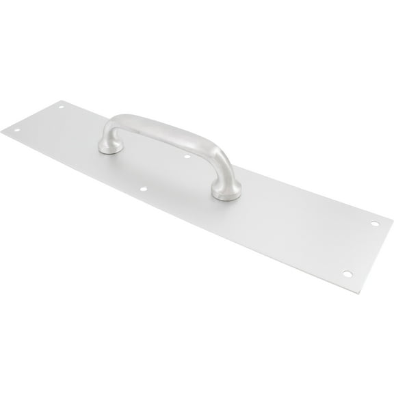 Pull Plate, 3-1/2" x 15", Satin Aluminum by Stone Harbor Hardware