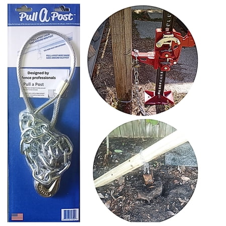 Pull A Post Fence Removal Tool – Use Jack or 4x4 Lever to Remove Broken Fence Posts Fast