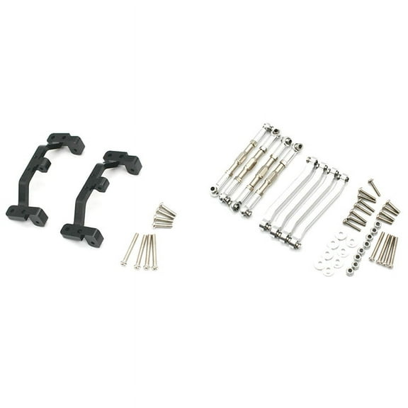 Pull Rods Link Suspension Tie Rod for MN D90 D91 D96 D99 D99S MN90 MN99S 1/12 & Metal Pull Rod Base Bracket