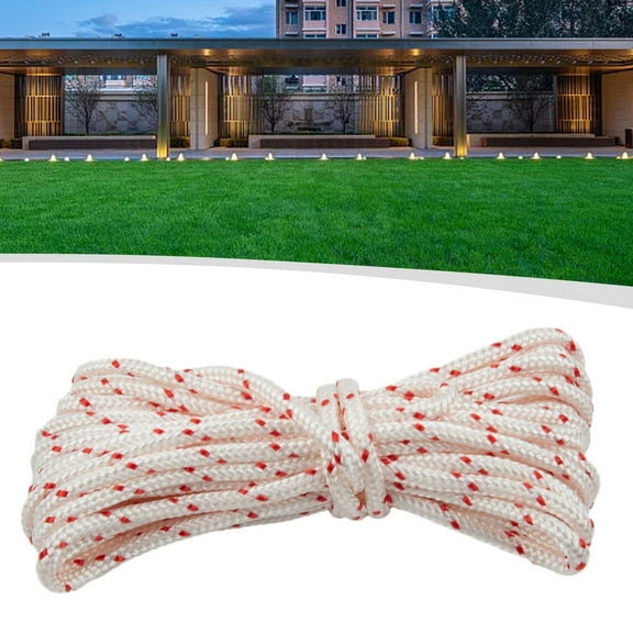 Pull Rope Starter Rope Chainsaw Trimmer Lawn Mower 5M X 4Mm For For Etc Small Engines Part Replacement Garden