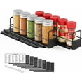 thumbnail image 1 of Pull Out Spice Rack Organizer for Cabinet, Heavy Duty Slide Out Seasoning Kitchen Organizer, Cabinet Organizer, with Labels, 5.2" W x10.75 D x10 H, 2 Drawers 2-Tier, 1 of 13