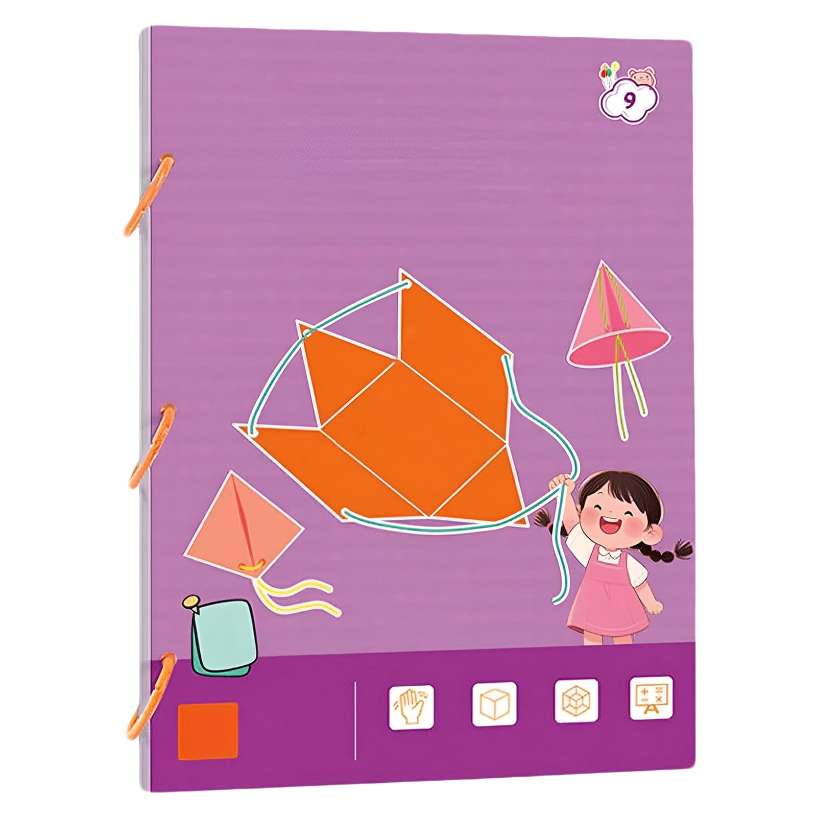 String Figure Book Pull String 3D Geometry Learning Book, Interactive Pull-String Geometry ...