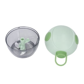 Pull String Garlic Chopper Mini Manual Food Processor for Kitchen, Green