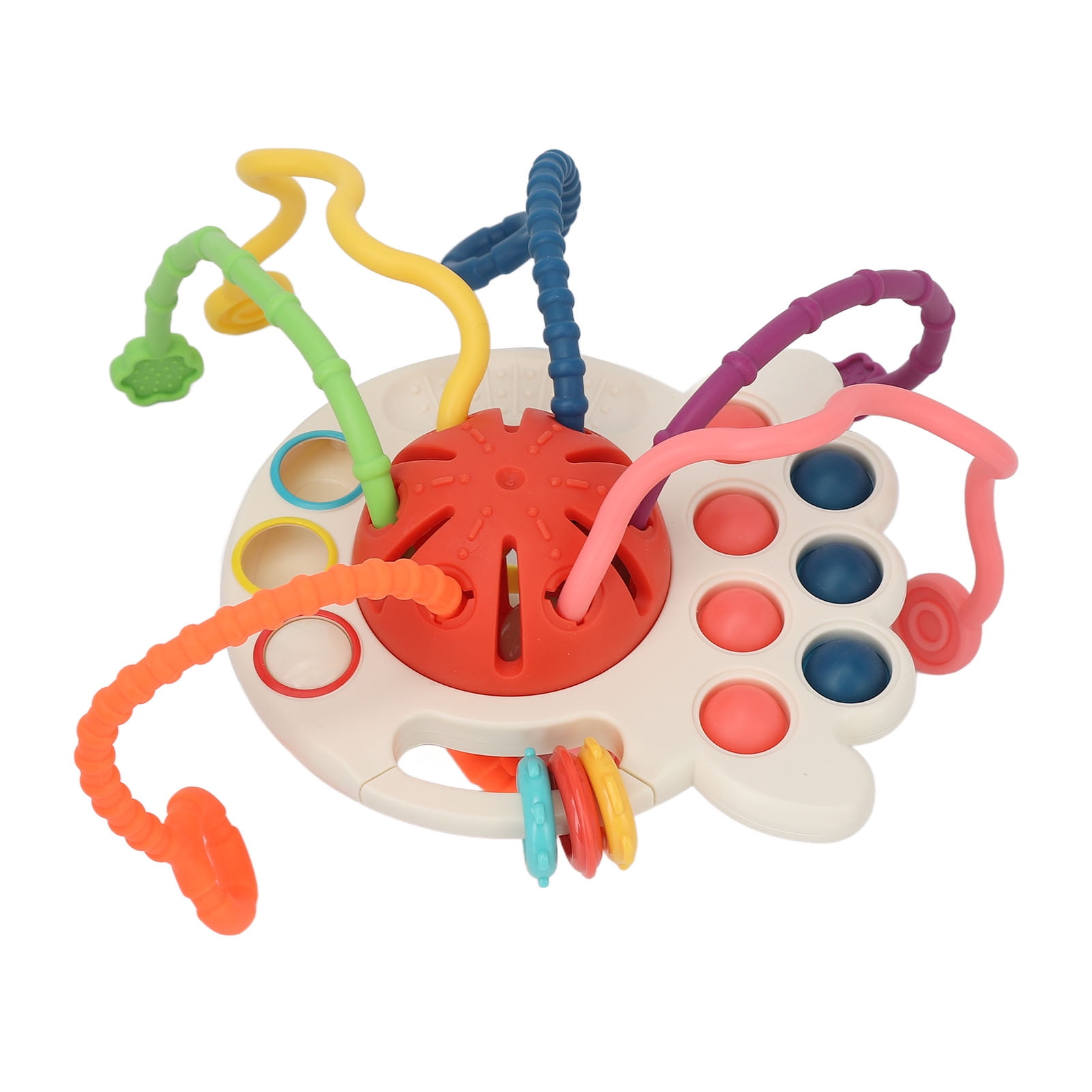 Pull String Sensory Toy, Colorful Portable Visual Development Easy To