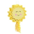 Pull String Sun Pinata for Sunshine Party Decorations, Birthday, Baby