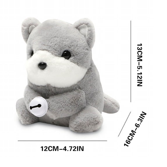 Pull-String Wagging Tail Plush Doll, Interactive Backpack Clip & Keychain, Durable Stress Relief Toy for Kids & Adults, Fun Gift with Moving Tail B