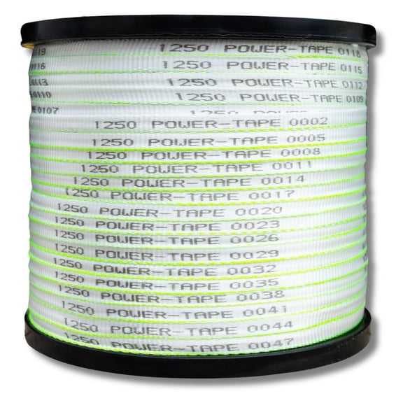 Pull Tape Power-Tape | Made in USA | 100% Polyester | Cable Wire Pulling Webbing, Flat Rope | 1250 lb (1/2 inch) x 1,000 feet