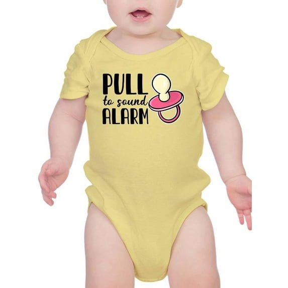 Pull To Sound Alarm Pacifier Bodysuit Infant -Smartprints Designs, 18 Months