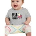thumbnail image 1 of Pull To Sound Alarm Pacifier T-Shirt Infant -Smartprints Designs,  12 Months, 1 of 4