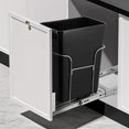 thumbnail image 1 of Pull Out Trash Can Under Cabinet,Stainless Steel Heavy Duty Under Sink Trash Can Kit for 30L Trash Can,Adjustable Slide Out Shelf for Waste Can Under Kitchen Sink,Trash Can NOT INCLUDED, 1 of 7