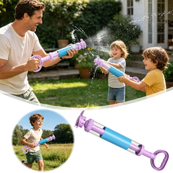 Pull-Type Water Blaster Toy, Pump-Action Water Gun for Outdoor Summer Activities, Backyard & Pool Fun