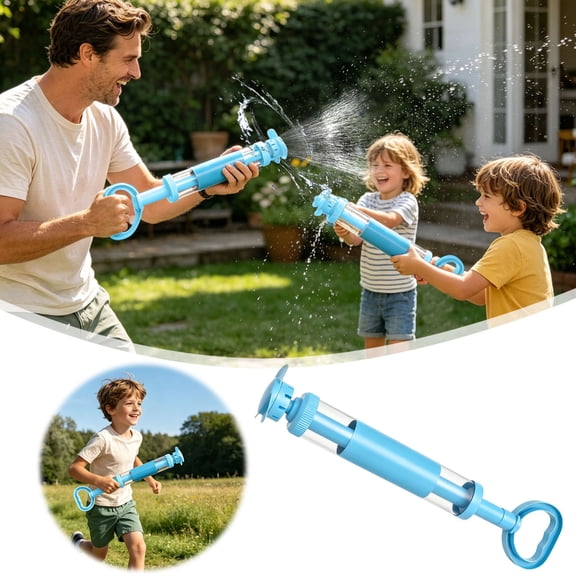 Pull-Type Water Blaster Toy, Pump-Action Water Gun for Outdoor Summer Activities, Backyard & Pool Fun