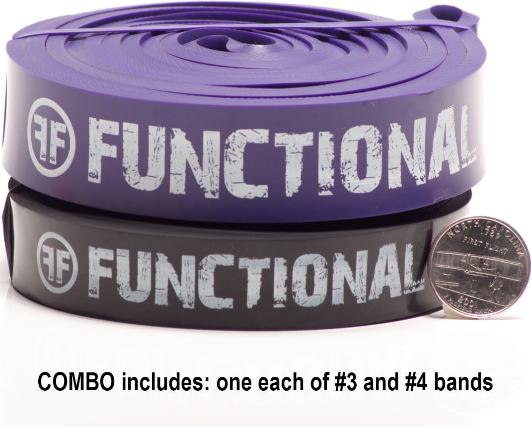 Functional Fitness Pull Up Assist Bands Set – Heavy Duty Resistance Bands For Assisted Pull-Ups & Training (Set Of 2)