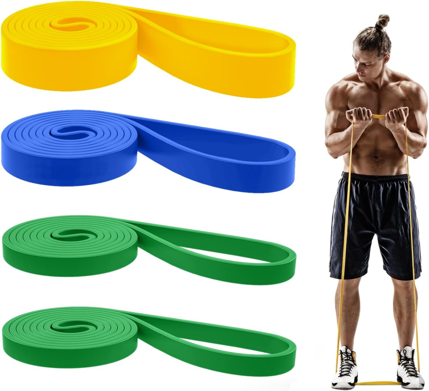 Pull up bands fitense 580lbs resistance bands set with door anchor