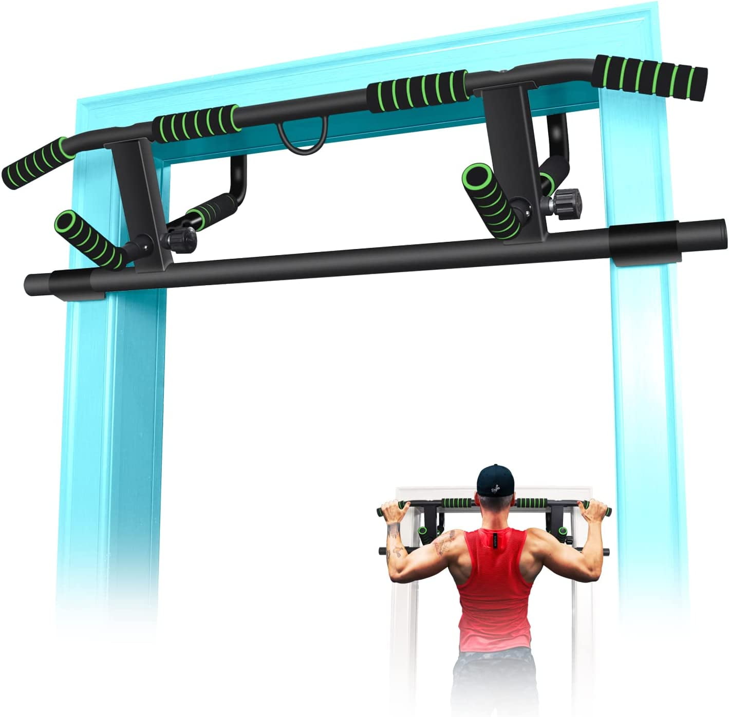 Pull Up Bar for Doorway Adjustable Width Indoor Exercise Bar Multi Grip Chin Up Bar Multifunctional Exercise Bar Multifunctional Pull up Home or dip bar Fits Most Door Frame Walmart