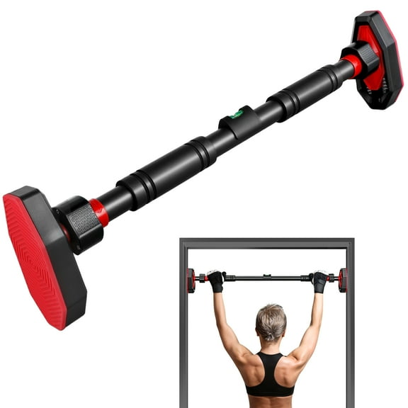 IMIKEYA Black Portable Door Frame Pull Up Bar for Indoor Strength Training Workouts