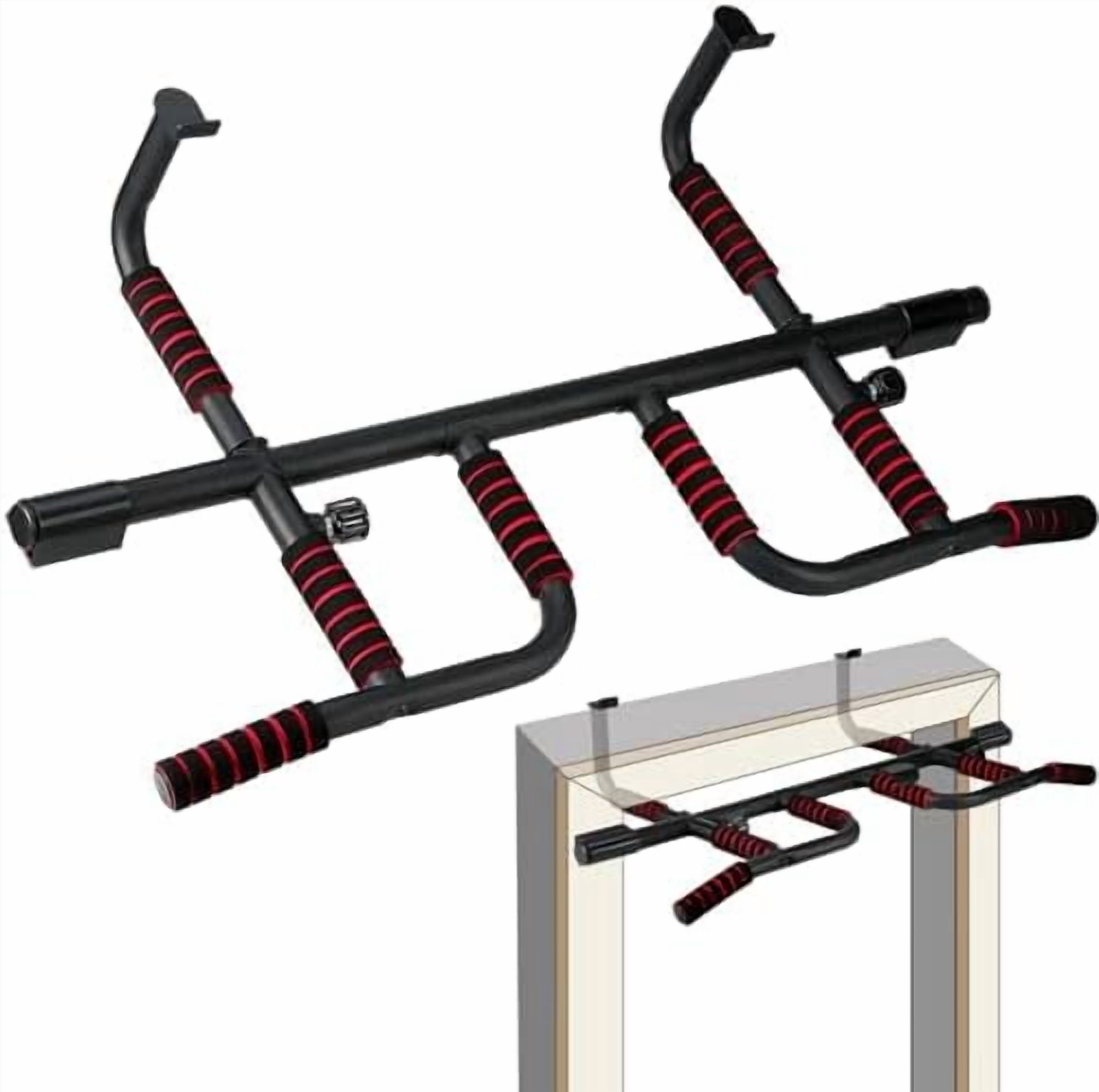Pull Up Bar for Doorway : 2025 New Pullup Bar - Industrial Grade Steel, Hang & Go Training, Multi-Grip Horizontal Array
