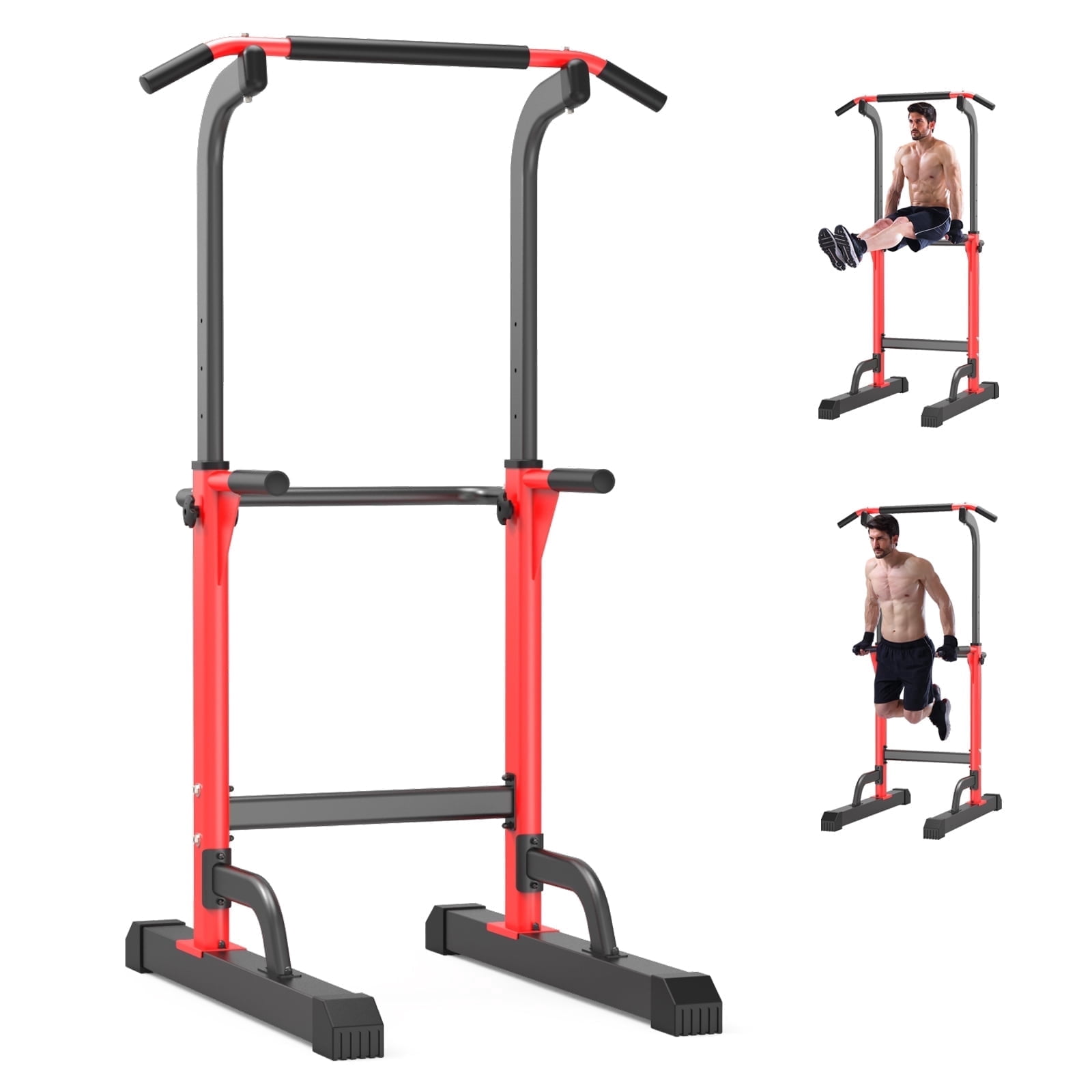 Pull Up Dip Station For Home Gym Strength Training Fitness Workout Station Chin-Ups Push-Ups Pull-Ups Dip-Ups 330LBS