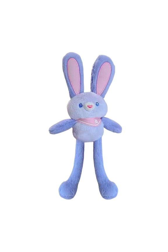 Pull-Up Rabbit Plush Toy,Easter Bunny Pull-up Toys,Easter Stuffed Rabbit Toy,Pull-Out Funny Pendant up Keychain,Pull Plush Rabbit Keychain Bunny DFGB