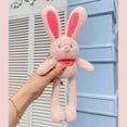 thumbnail image 1 of Pull-Up Rabbit Plush Toy, Easter Bunny Pull-up Toys, Pull-Out Funny Rabbit Plush Keychain,12" Pull up Rabbit Pendant for Birthdays & Easter, Funny Interactive Bunny Toy, 1 of 10