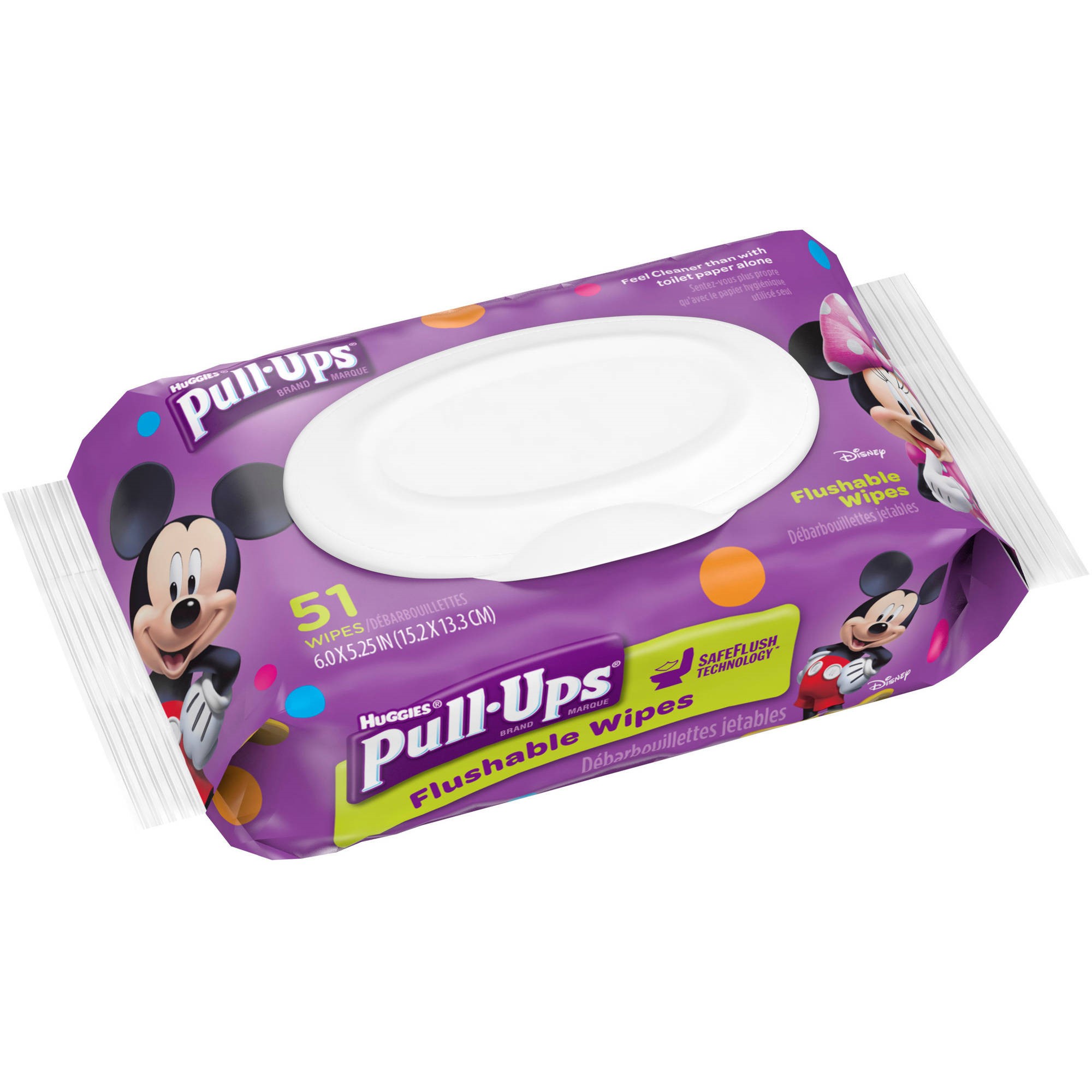Pull-Ups Big Kid Flushable Wipes, Soft Pack, 51 Wipes - image 1 of 2