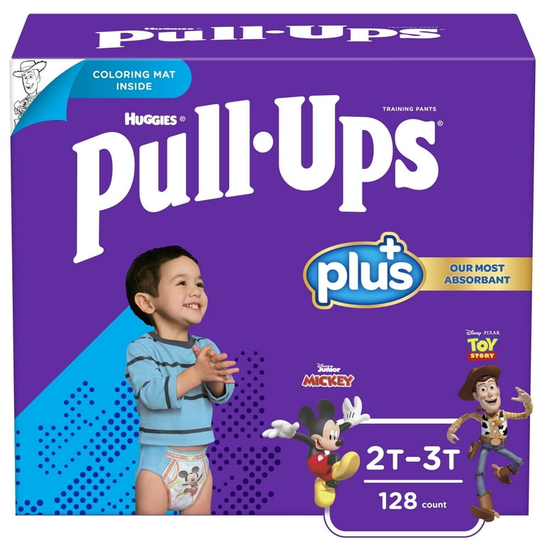 Pull-Ups Boys' Training Pants, 2T-3T, 128 Ct Refastenable