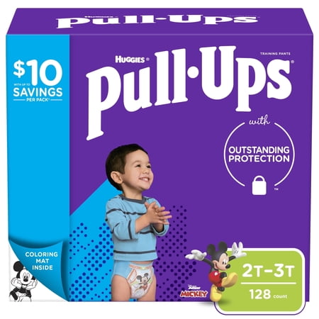 PULL-UPS BOYS’ LEARNING DESIGNS TRAINING PANTS, 2T-3T, 128...