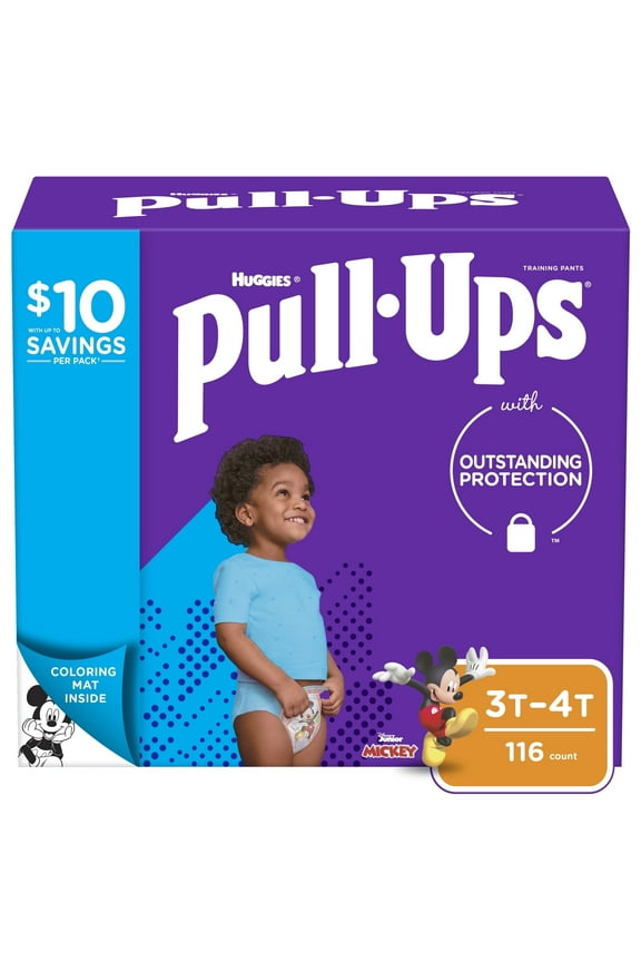 Pull-Ups Boys' Learning Designs Training Pants, 3T-4T, 116 Ct