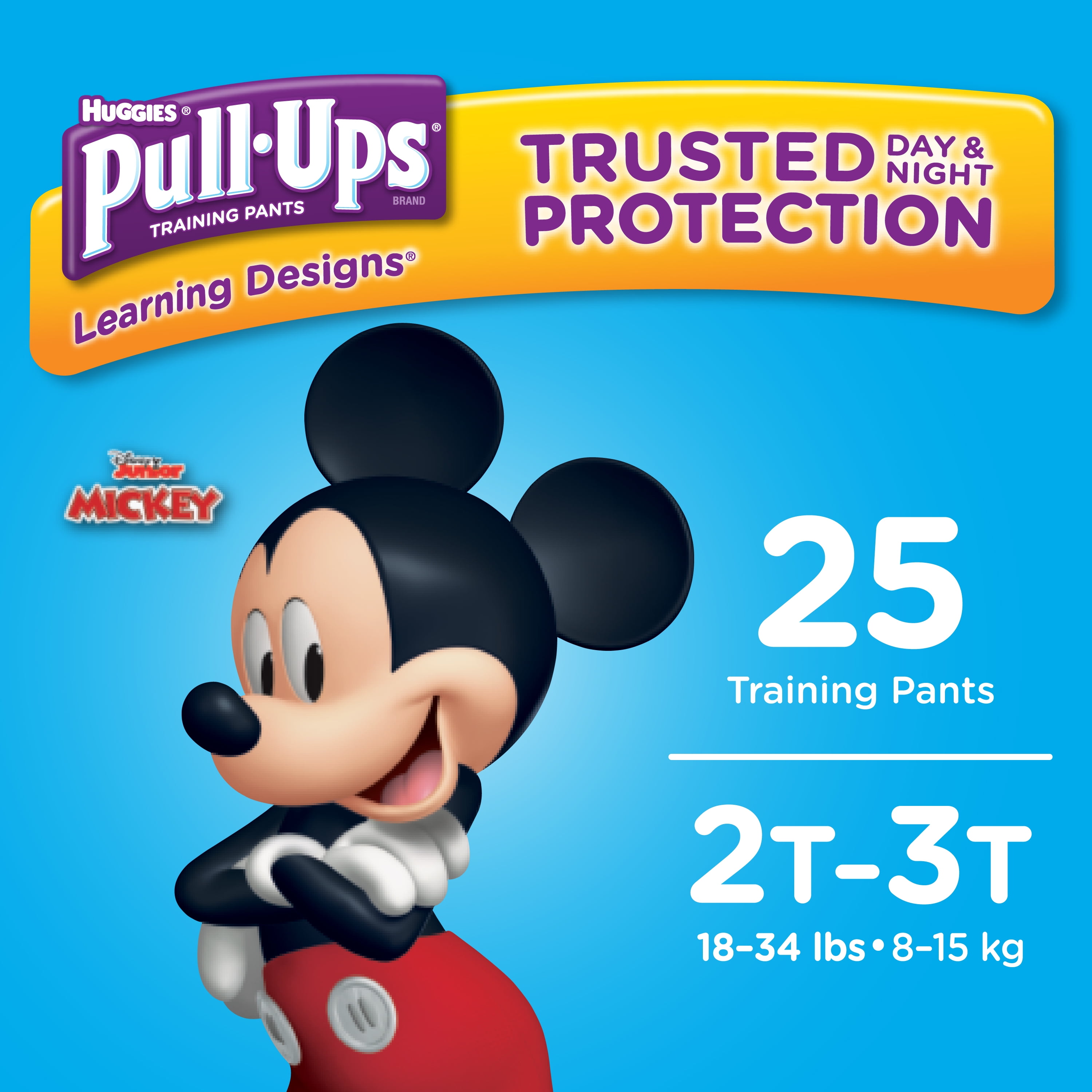 Pull-Ups Boys' Learning Designs Training Pants, Size 2T-3T, 25