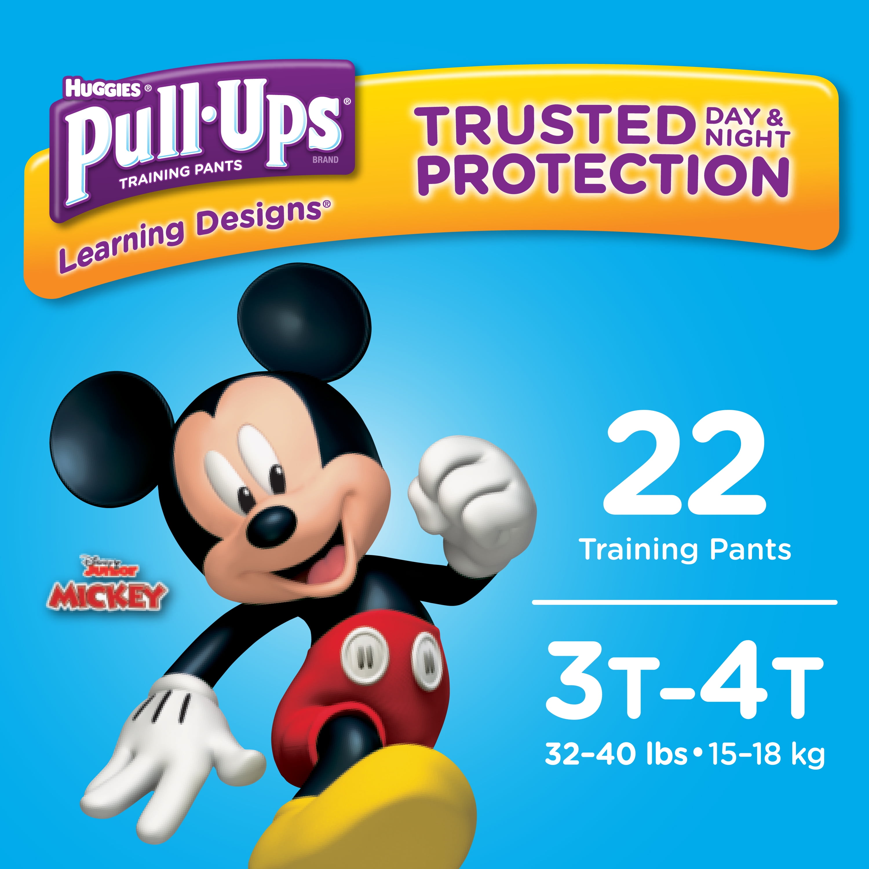 40 Pull-Ups Mickey Mouse Training Pants Size 3T-4T UK