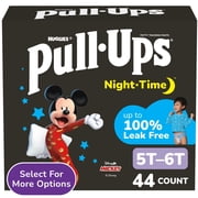 Pull-Ups Boys Night-Time Potty Training Pants, 5T-6T 46-60 lbs, 44 Count Select for More