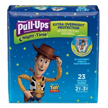 Pull-Ups Boys' Night-Time Training Pants; 2T-3T; 23 Ct