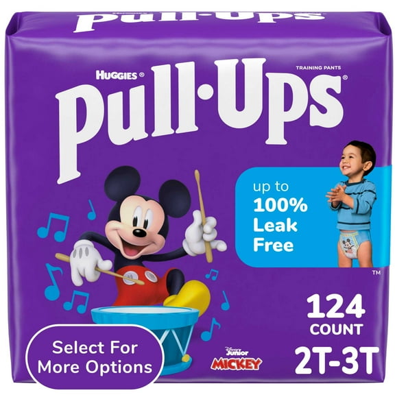 Pull-Ups Boys' Potty Training Pants, 2T-3T (16-34 lbs), 124 Count (Select for More)