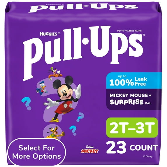 Pull-Ups Boys' Potty Training Pants, 2T-3T (16-34 lbs), 23 Count (Select for More)