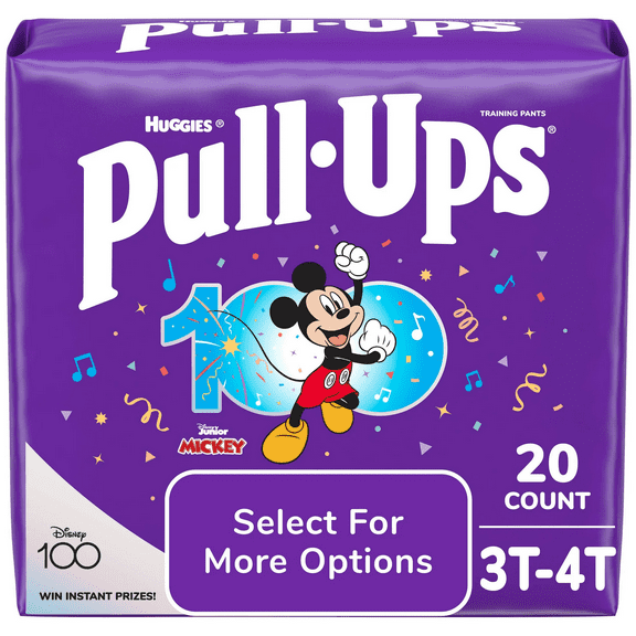 Pull-Ups Boys' Potty Training Pants, 3T-4T, 20 Count (Select for More Options)