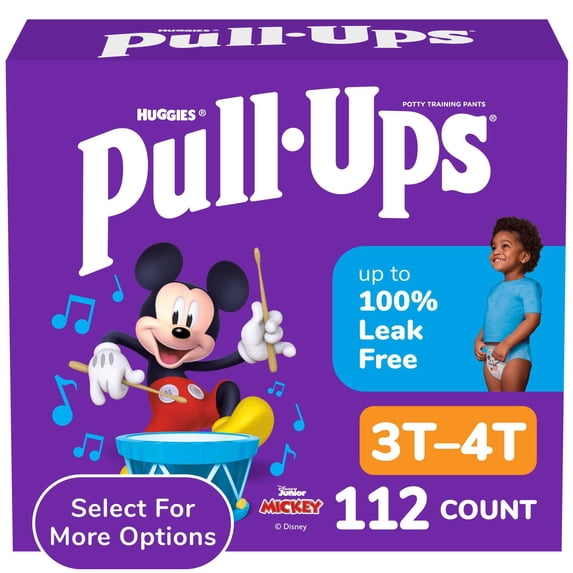 Pull-Ups Boys' Potty Training Pants, 4T-5T (38-50 lbs), 112 Count (Select for More)